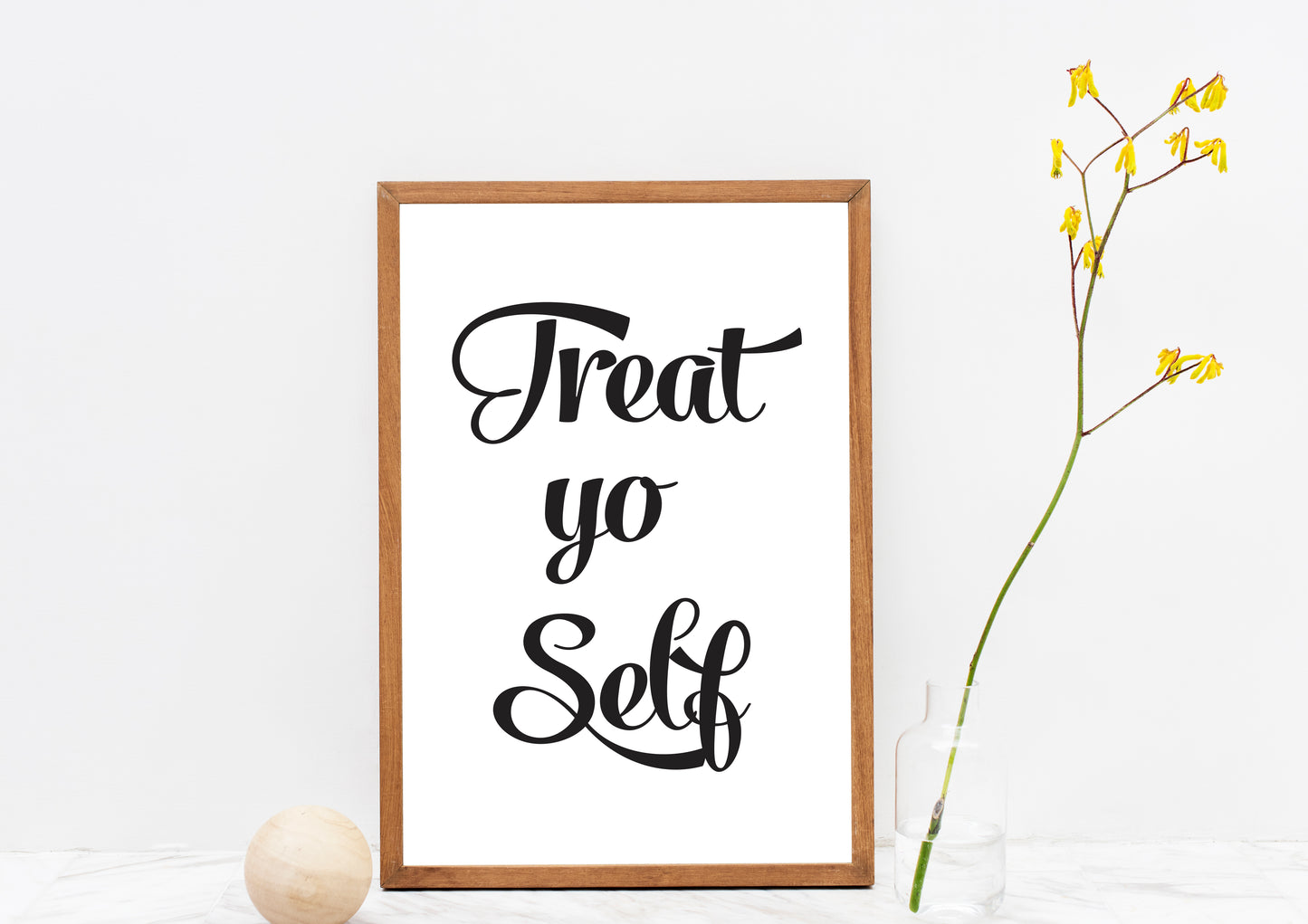 Treats - Black and White Printable Wall Art Quote